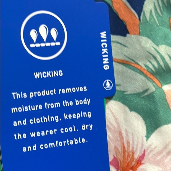 RLX Ralph Lauren Women's Blue Floral Sleeveless Golf/Tennis/Pickleball Top NWT - Picture 7 of 11